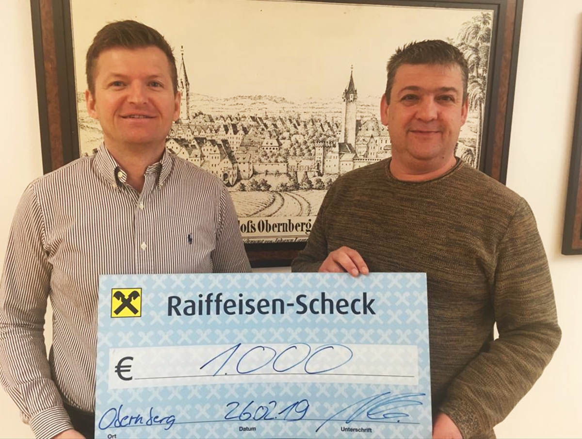 Spende für die familienfreundliche Gemeinde Obernberg am Inn